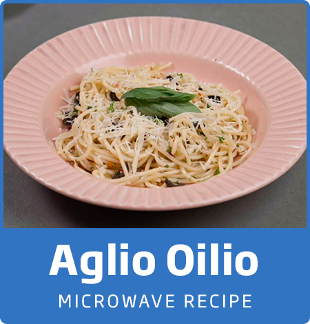 HOW TO MAKE AGLIO OLIO PASTA IN MICROWAVE