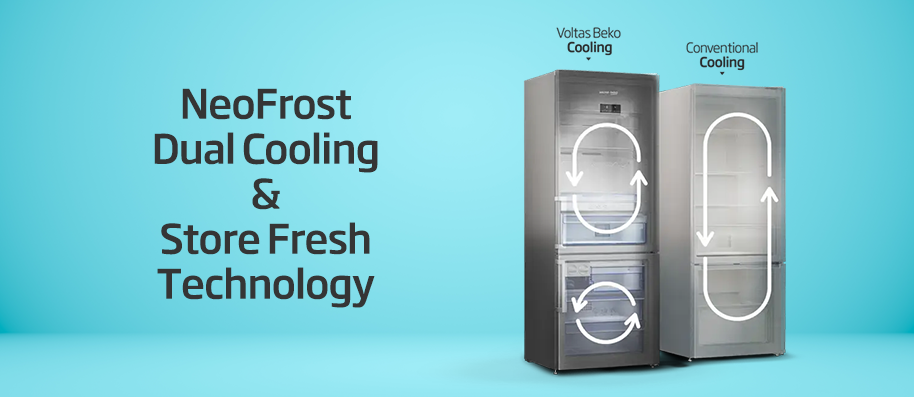 NeoFrost™ Dual Cooling & StoreFresh™ Technology