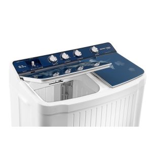 Voltas Beko 8.5 kg Semi Automatic Washing Machine (Blue) WTT85BLG Left View