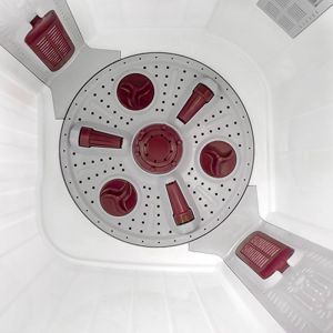 Voltas Beko 7 kg Semi Automatic Washing Machine (Burgundy) WTT70DBRT Spin Tub View