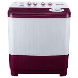 Voltas Beko 7 kg Semi Automatic Washing Machine (Burgundy) WTT70DBRT Front View