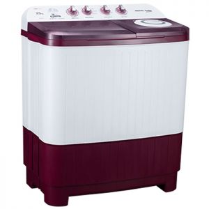 Voltas Beko 7.5 kg Semi Automatic Washing Machine (Burgundy) WTT75DBRT Left View