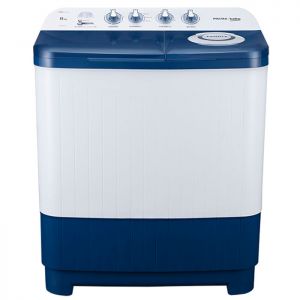 Voltas Beko 8 kg Semi Automatic Washing Machine (Sky Blue) WTT80DBLT Front View