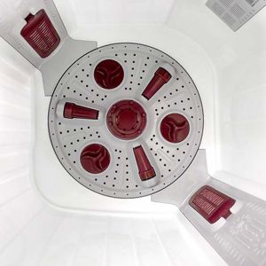 Voltas Beko 8.5 kg Semi Automatic Washing Machine (Burgundy) WTT85DBRG Spin Tub View