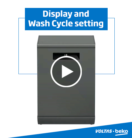 Dishwasher Model Df15a: Display & Wash Cycle Setting